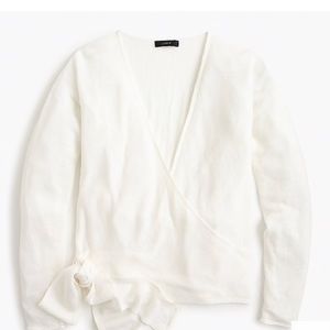 J. Crew Linen Wrap Cardigan